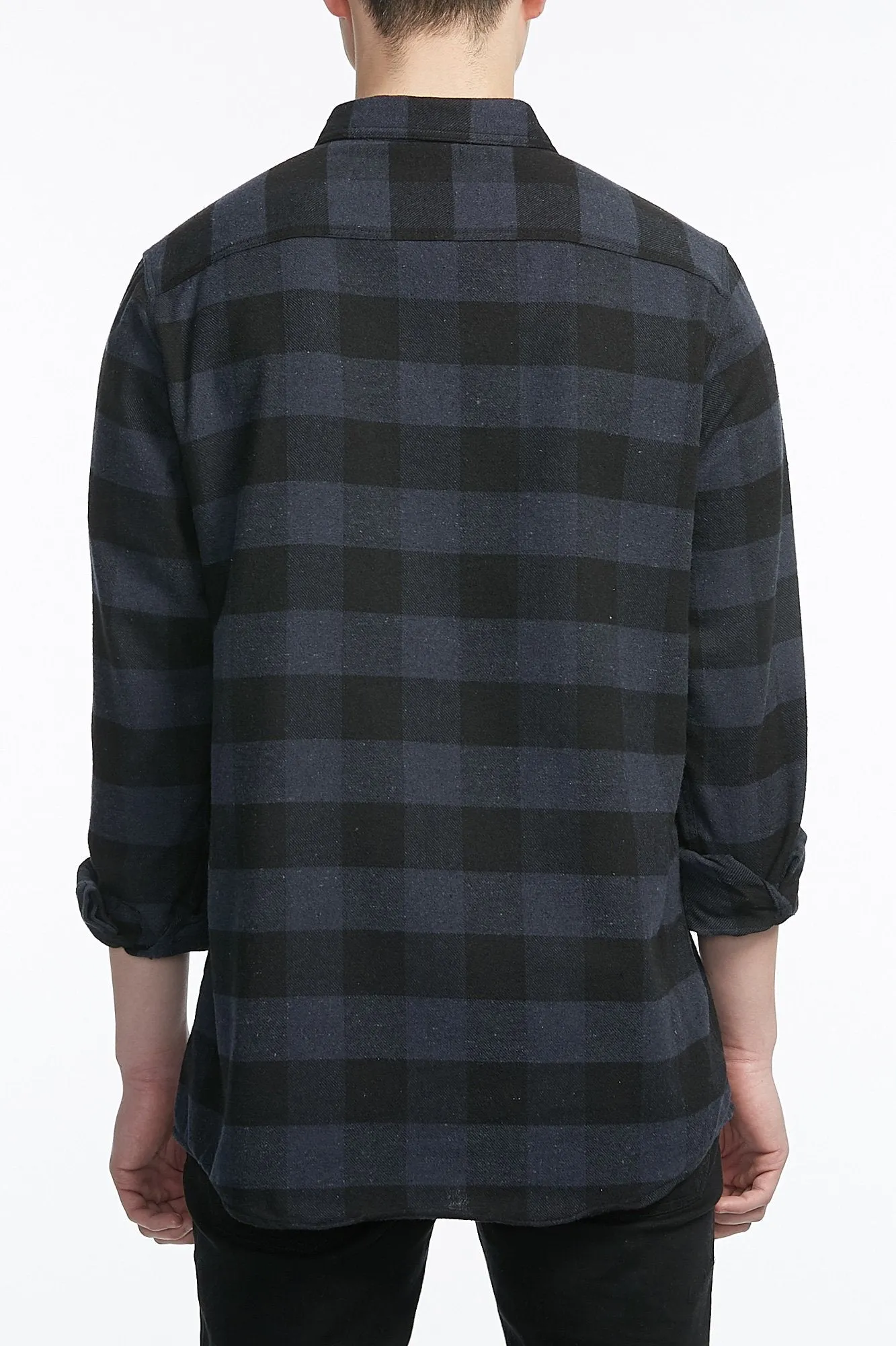 Guys Basic One Pocket Flannel Shirt