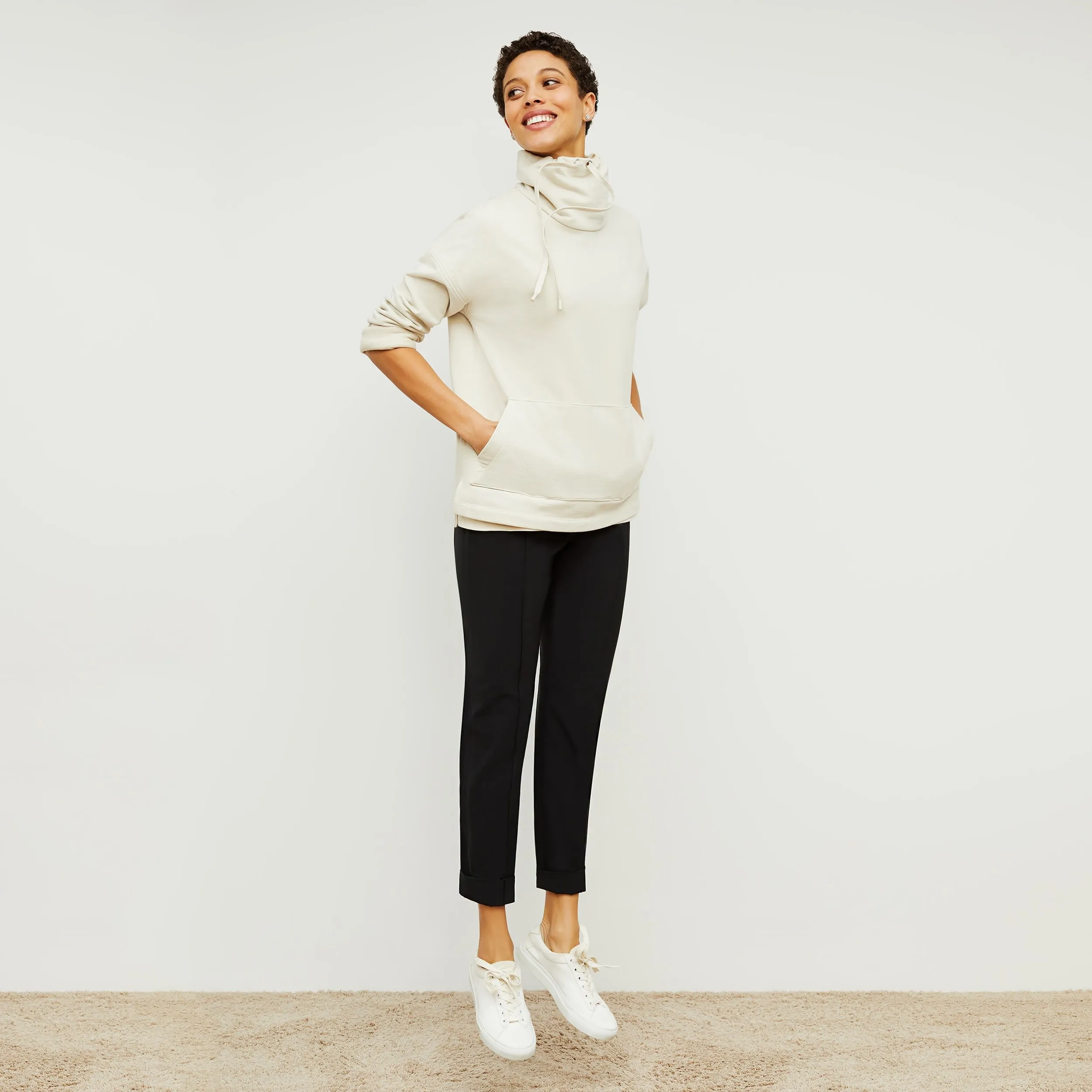 Harris Sweatshirt - Fine Terry :: Pearl