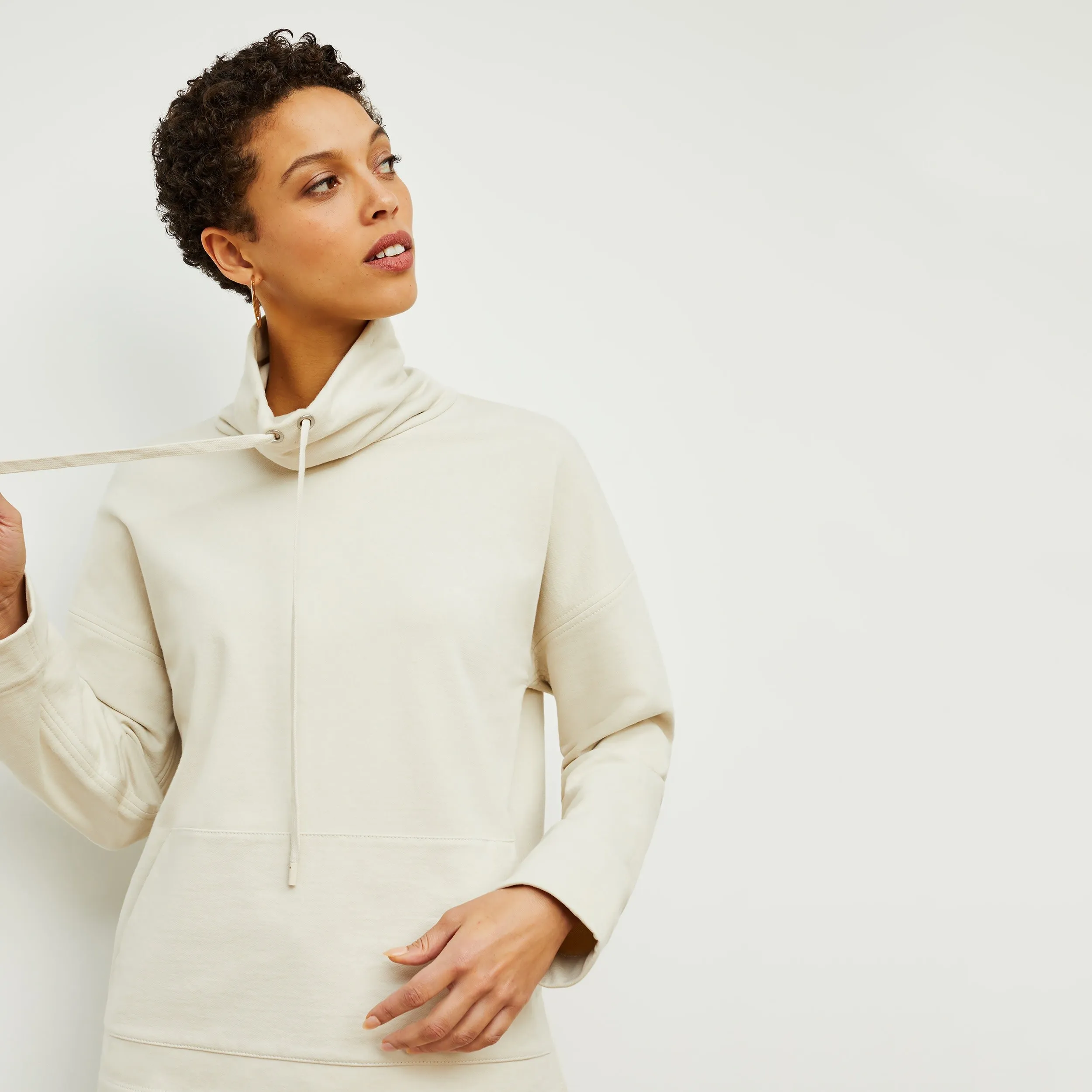 Harris Sweatshirt - Fine Terry :: Pearl