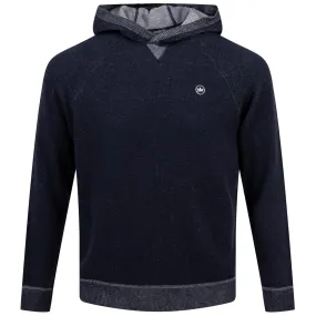 Hartford Classic Fit Merino Knit Hoodie Navy - SS24