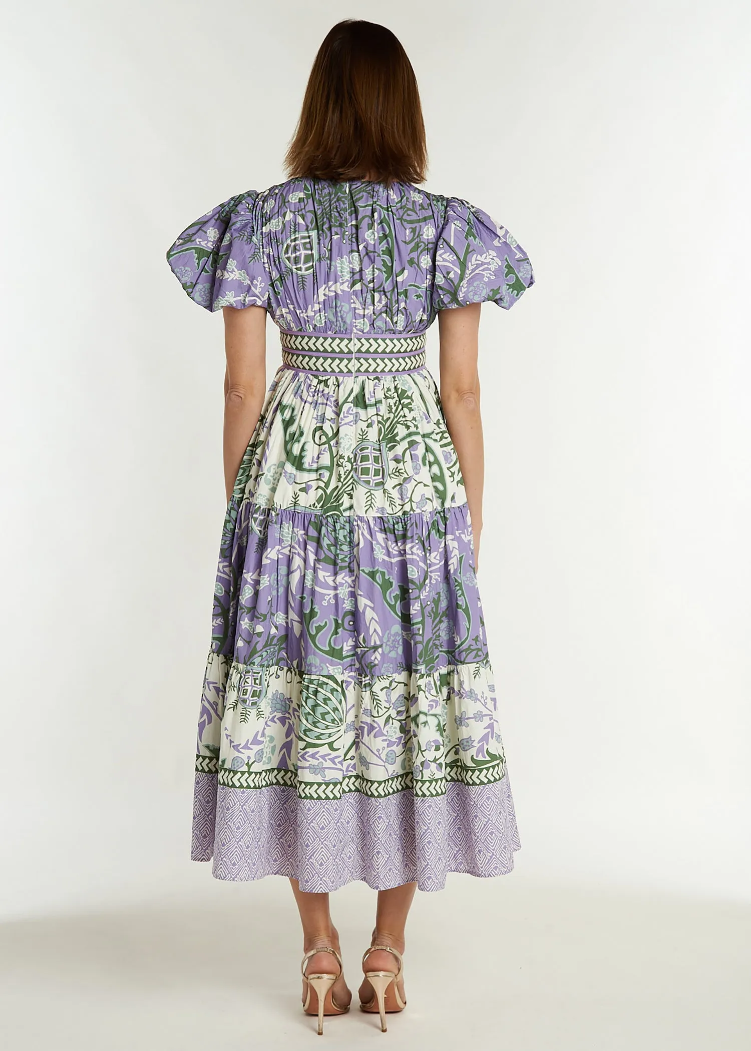 Heather Dress - Frolic Cream and Lavender