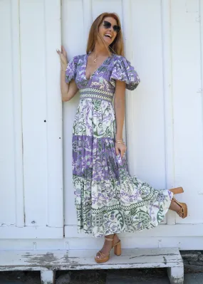 Heather Dress - Frolic Cream and Lavender