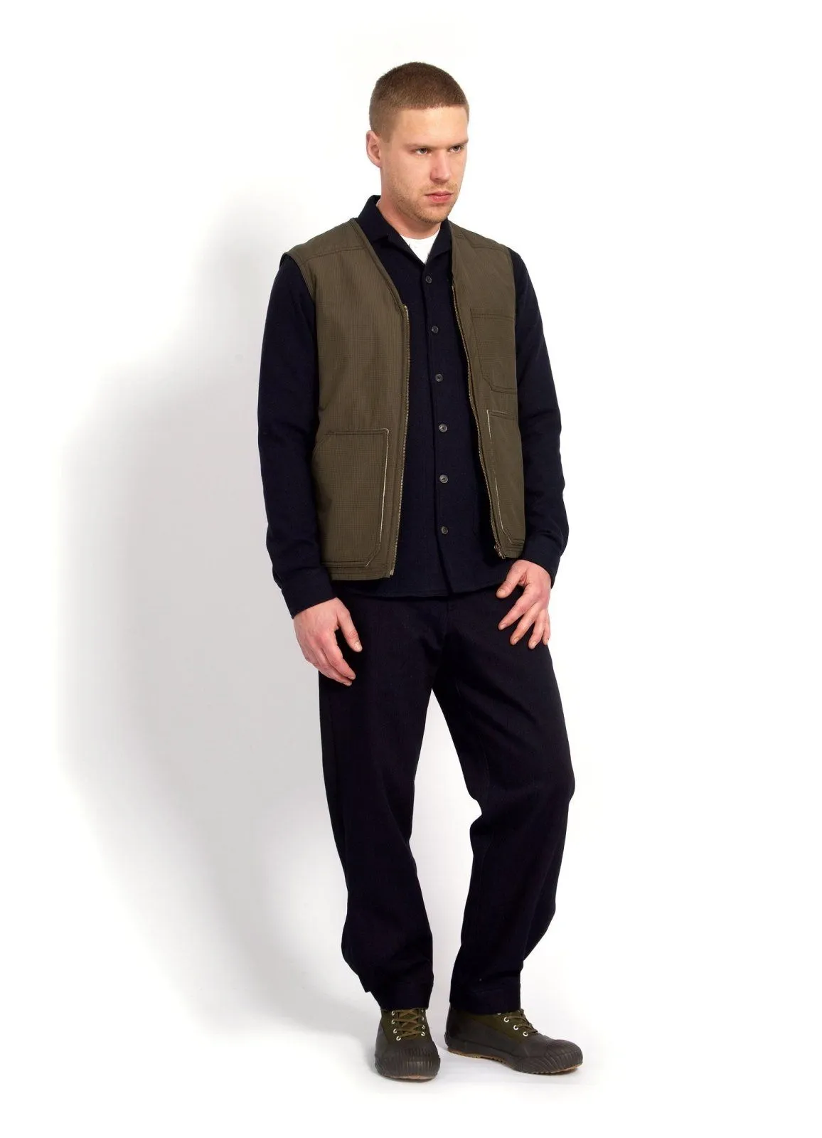 HERBERT | Lined Zipper Work Waistcoat | Tech Army