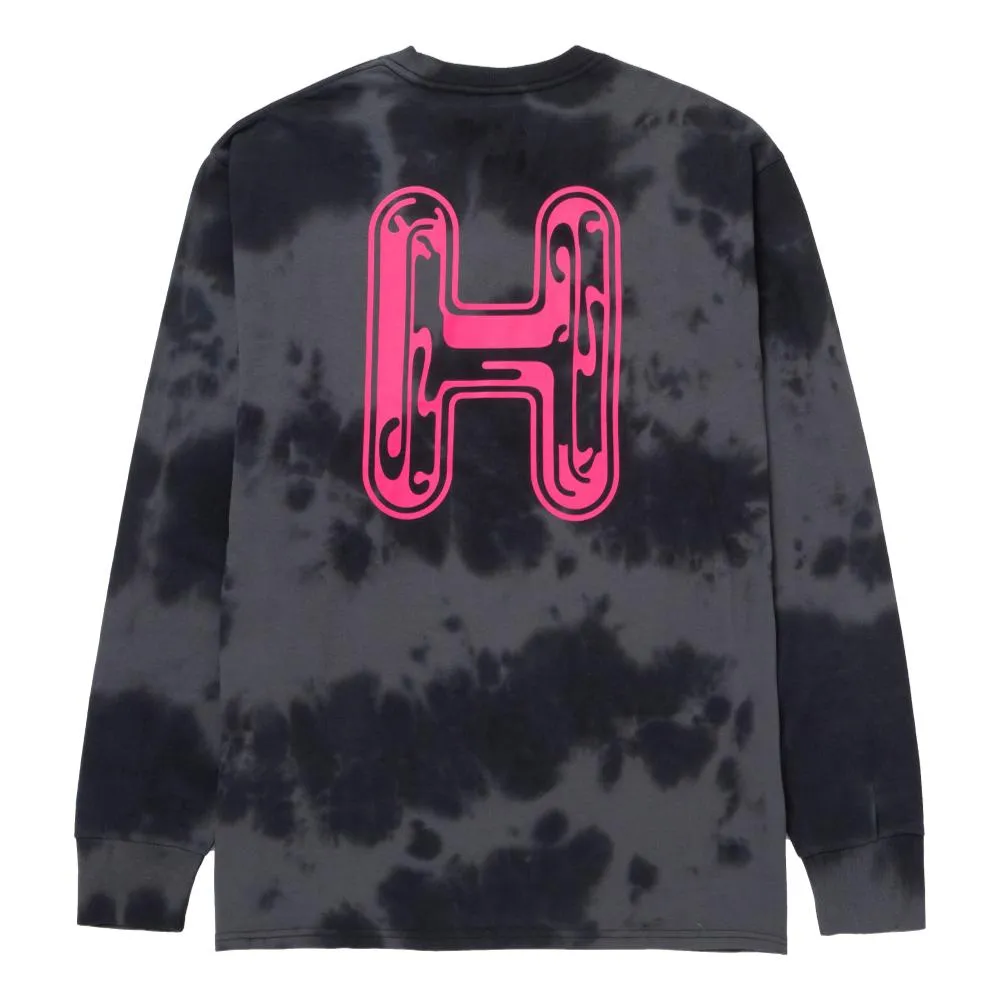 HUF COMMON H L/S TEE-BLACK