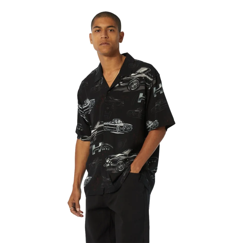 HUF DROP TOP S/S RESORT SHIRT-BLACK