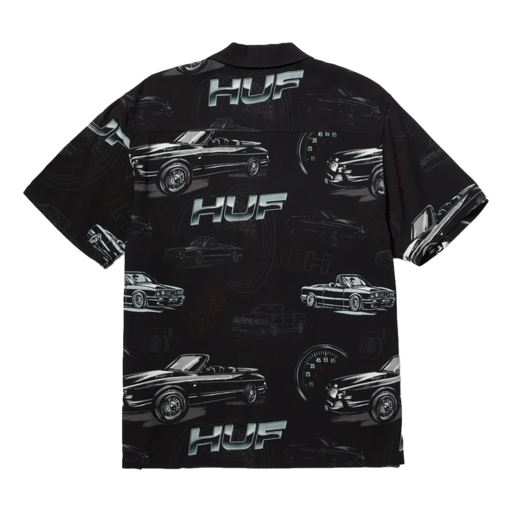 HUF DROP TOP S/S RESORT SHIRT-BLACK