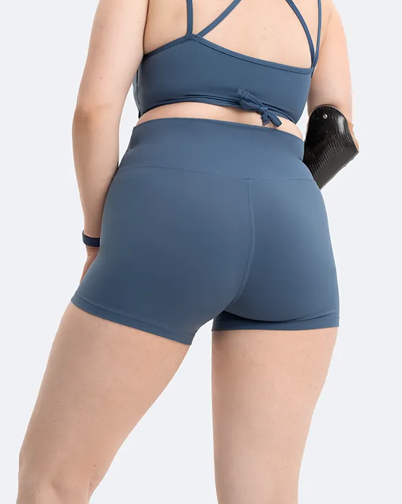 Iris Blue Micro Shorts