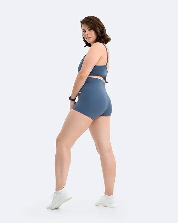 Iris Blue Micro Shorts