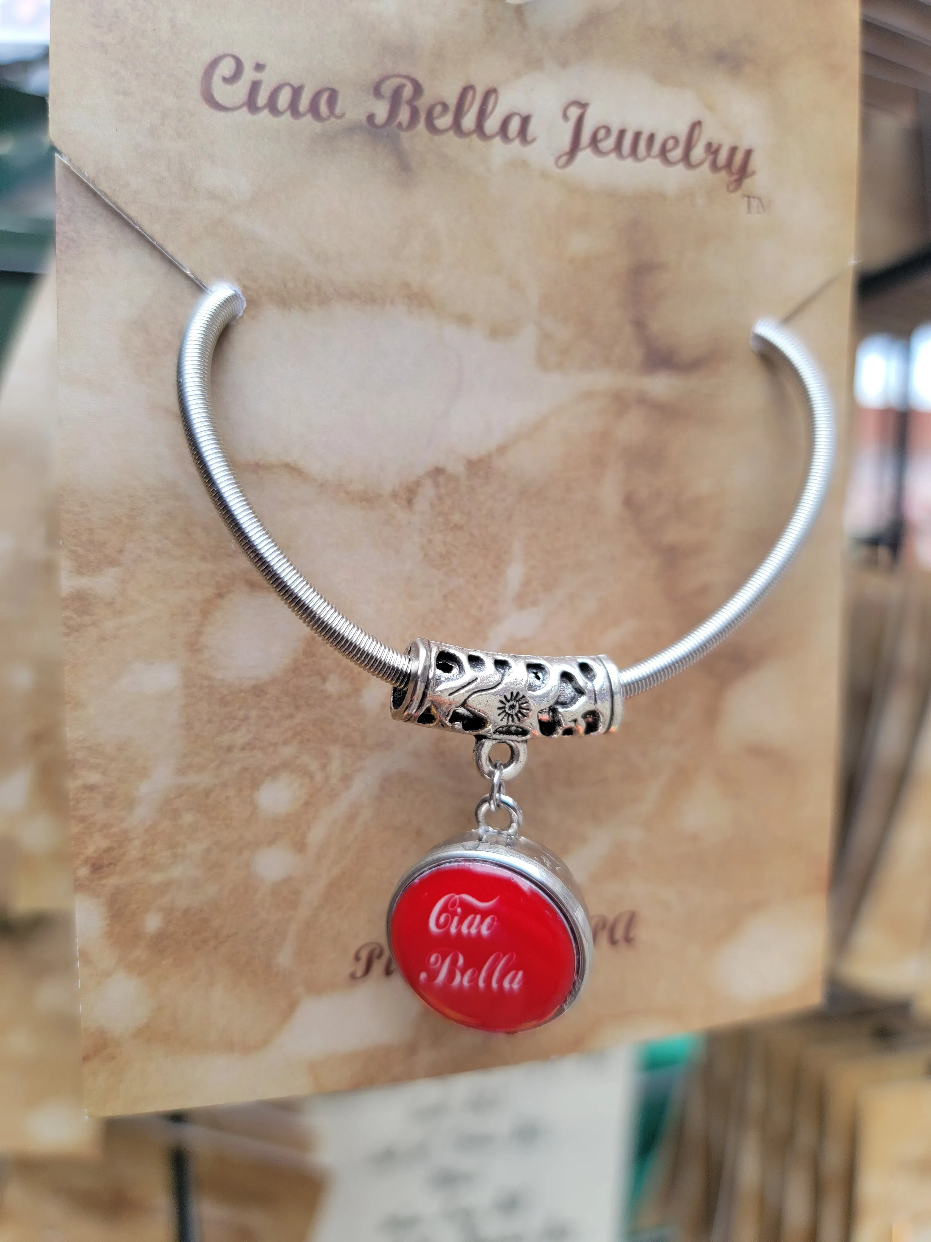 Italian Ciao Bella Stretch Charm Bracelet