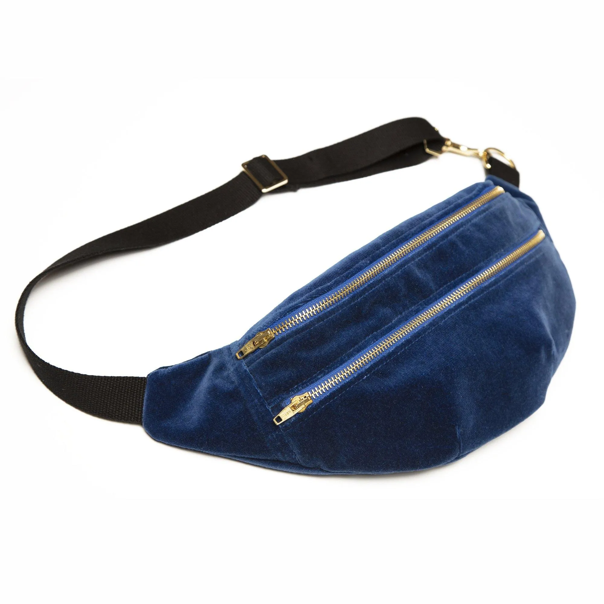 Izzy Bum Bag Blue Velvet