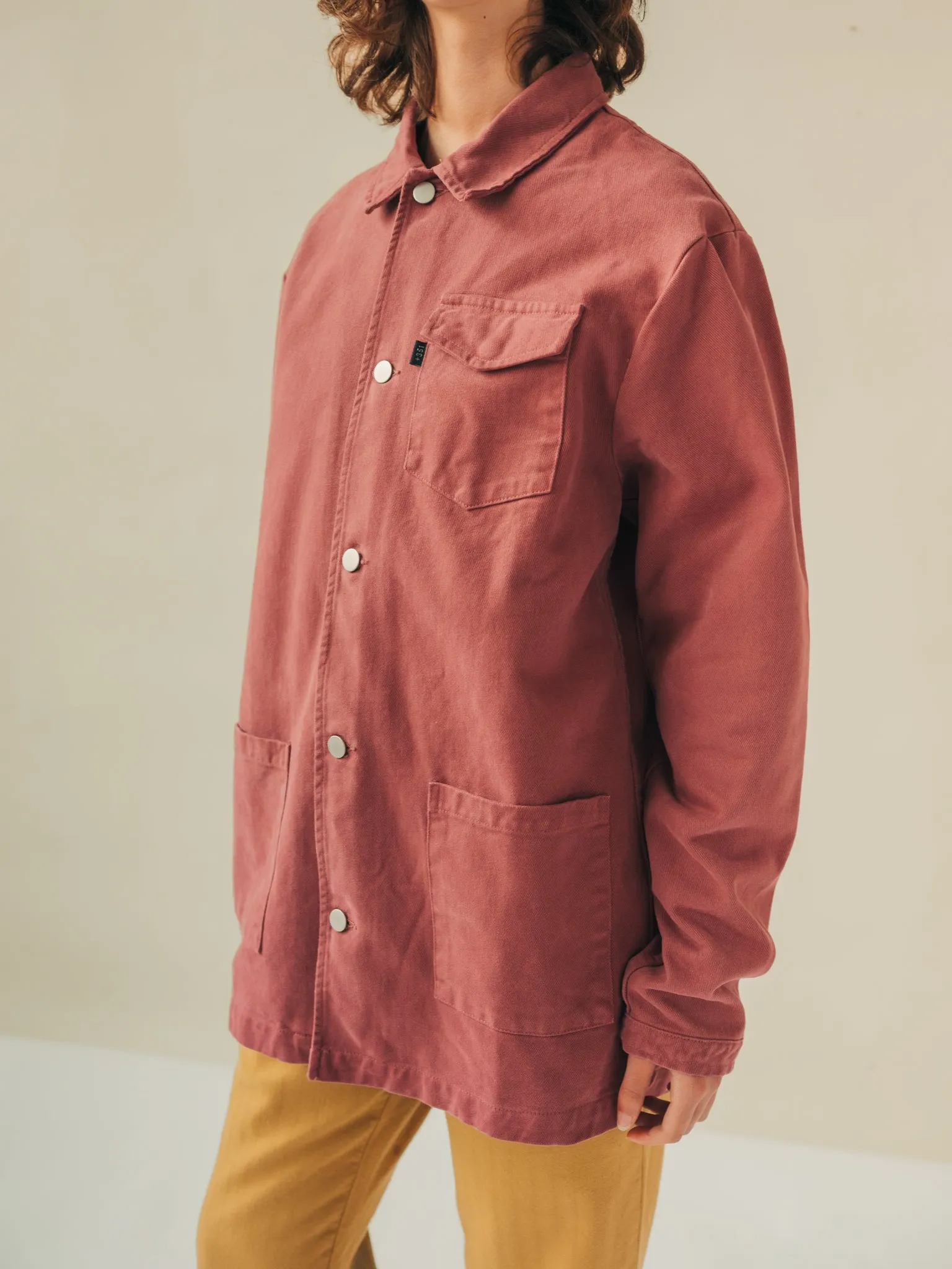 JACKET CANVAS AUBERGINE