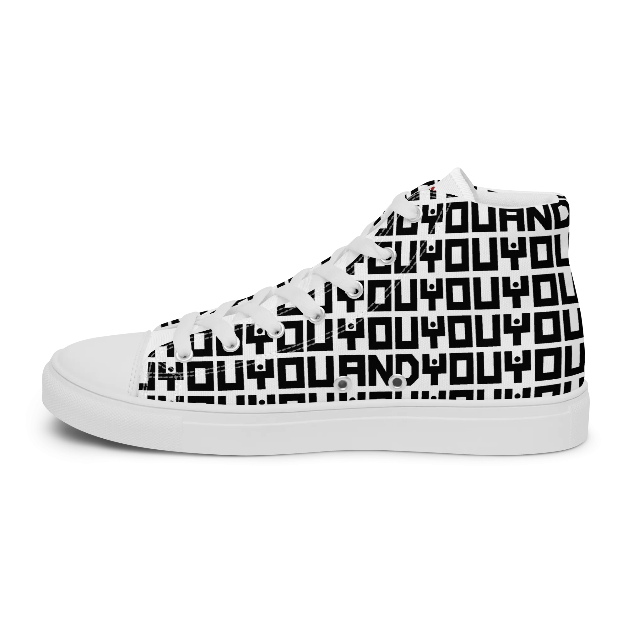 Jesus Loves Everyone Women’s high top canvas shoes