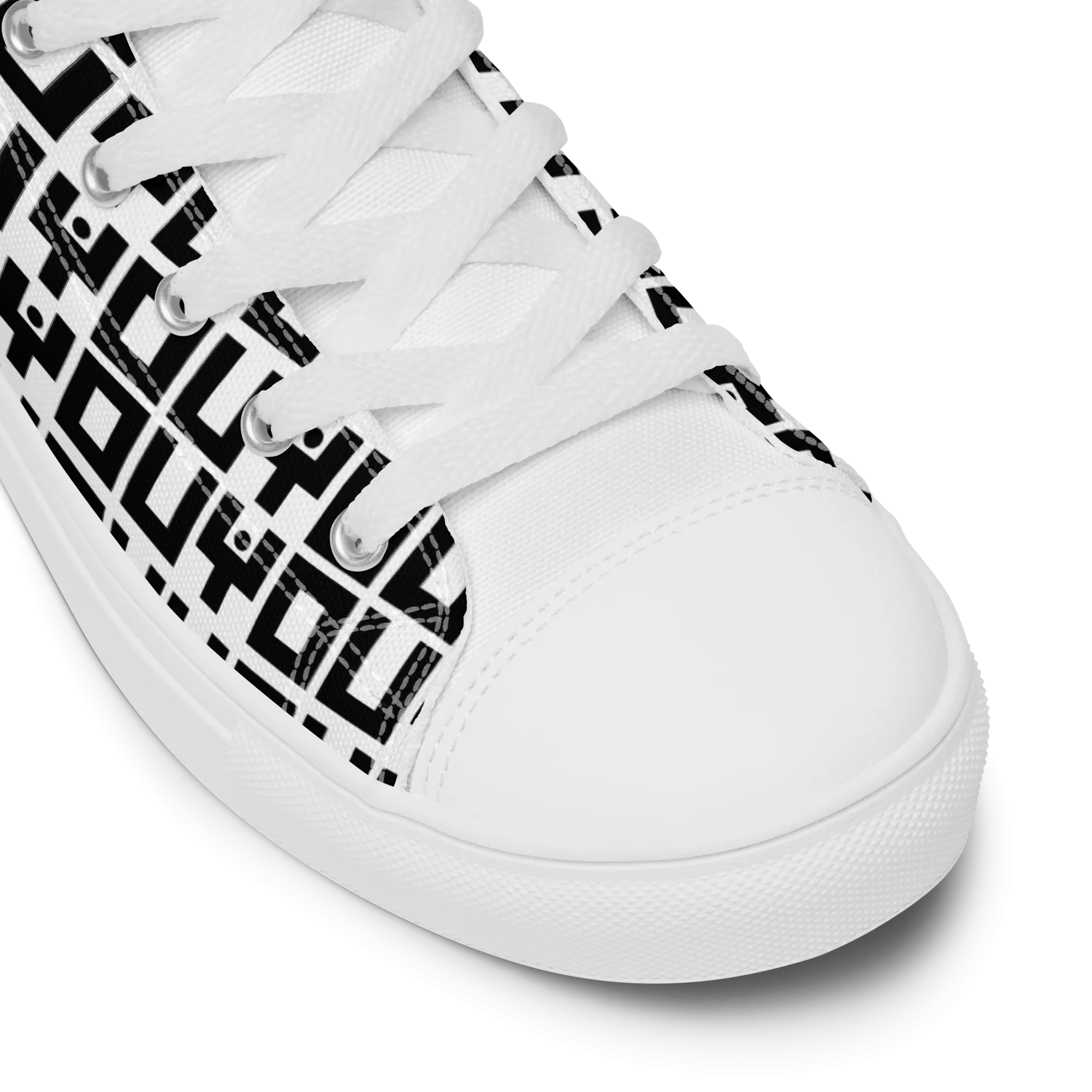 Jesus Loves Everyone Women’s high top canvas shoes