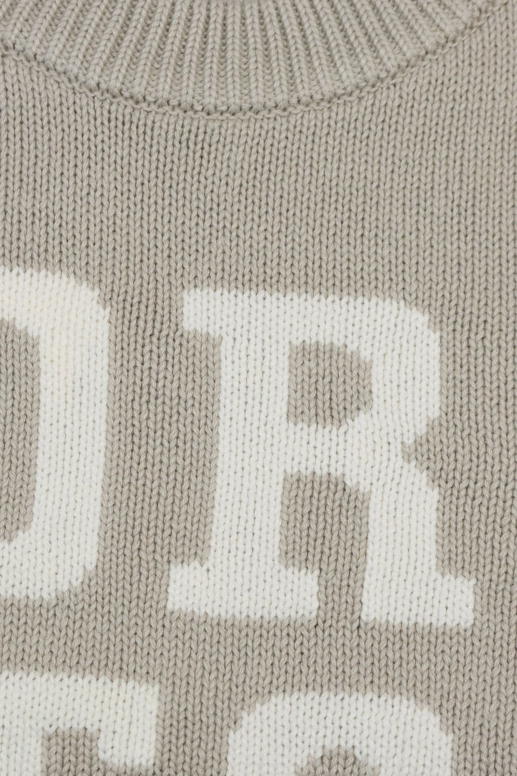 Jnr Original Logo Knit Crew Bone