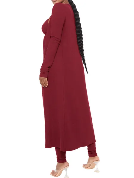 Jumpsuit Set with Loose Long-Sleeved Jacket