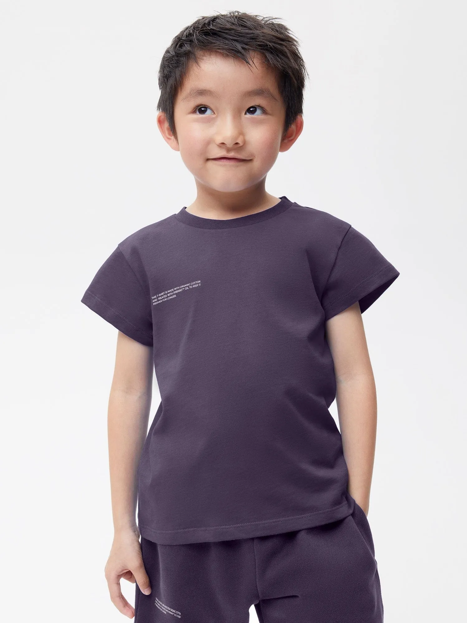 Kids' Fruitful 365 Organic Cotton T-shirt—blackberry purple