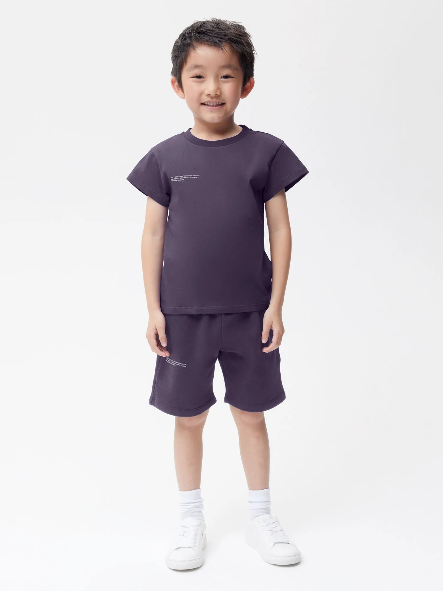 Kids' Fruitful 365 Organic Cotton T-shirt—blackberry purple