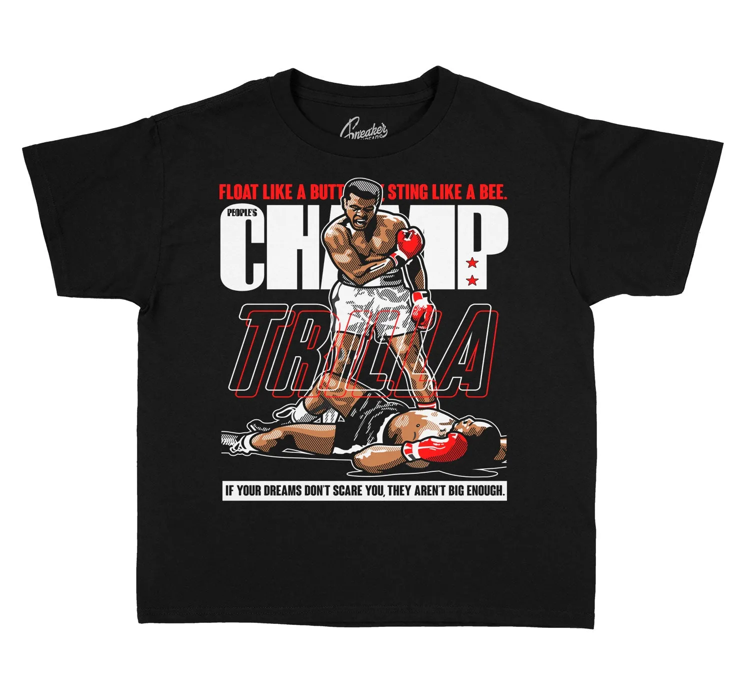 Kids Red Thunder 4 Shirt - Trilla - Black