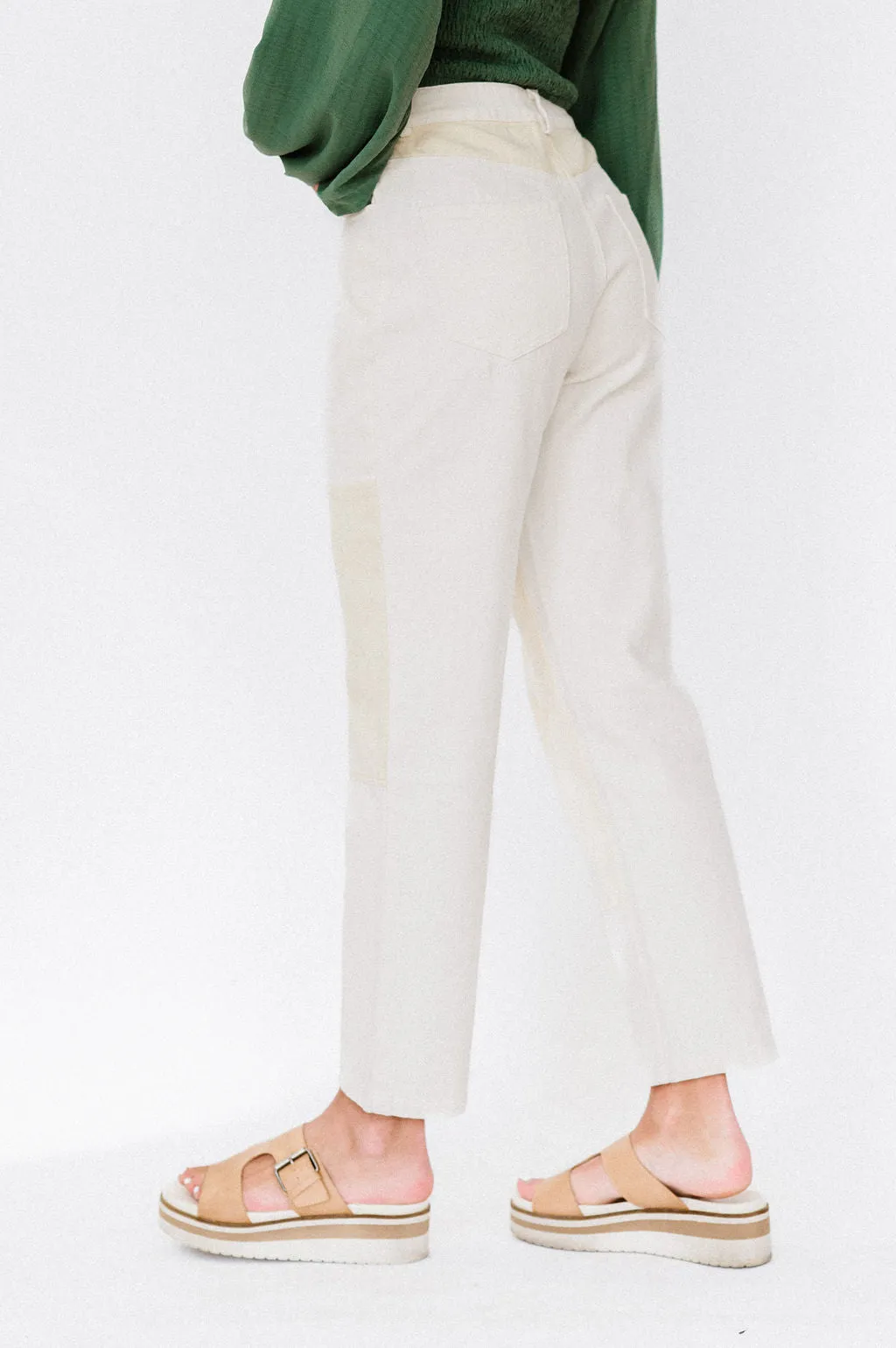 Kirsten Color Block Twill Pants