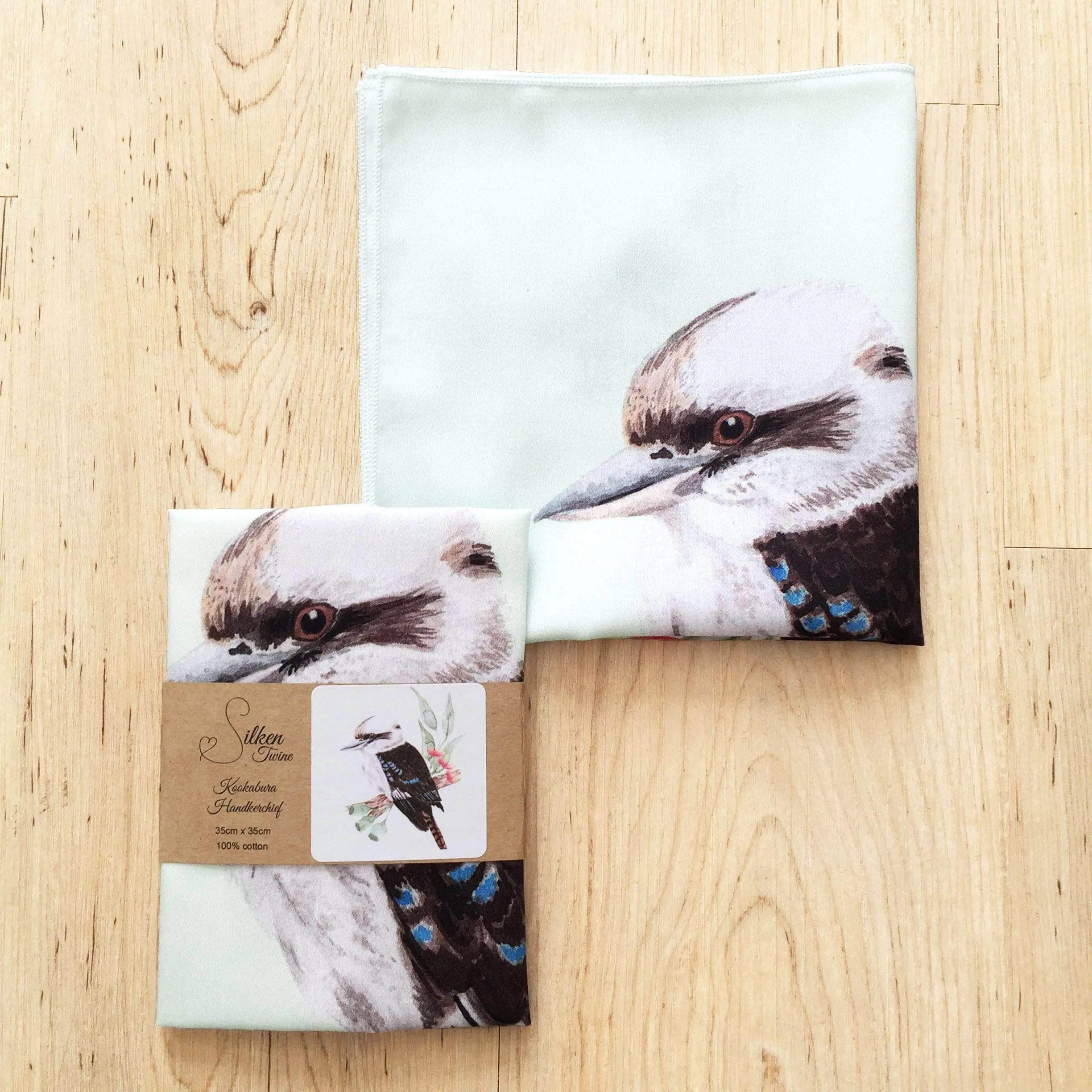 Kookaburra Handkerchief Mint Green