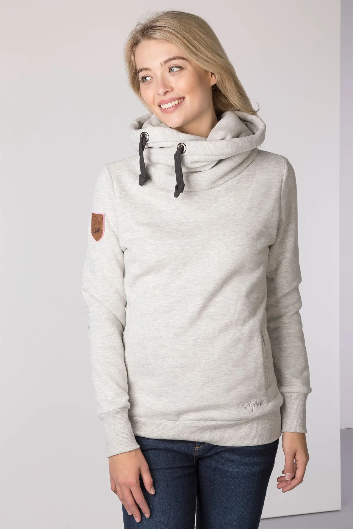 Ladies Cross Neck Hoody