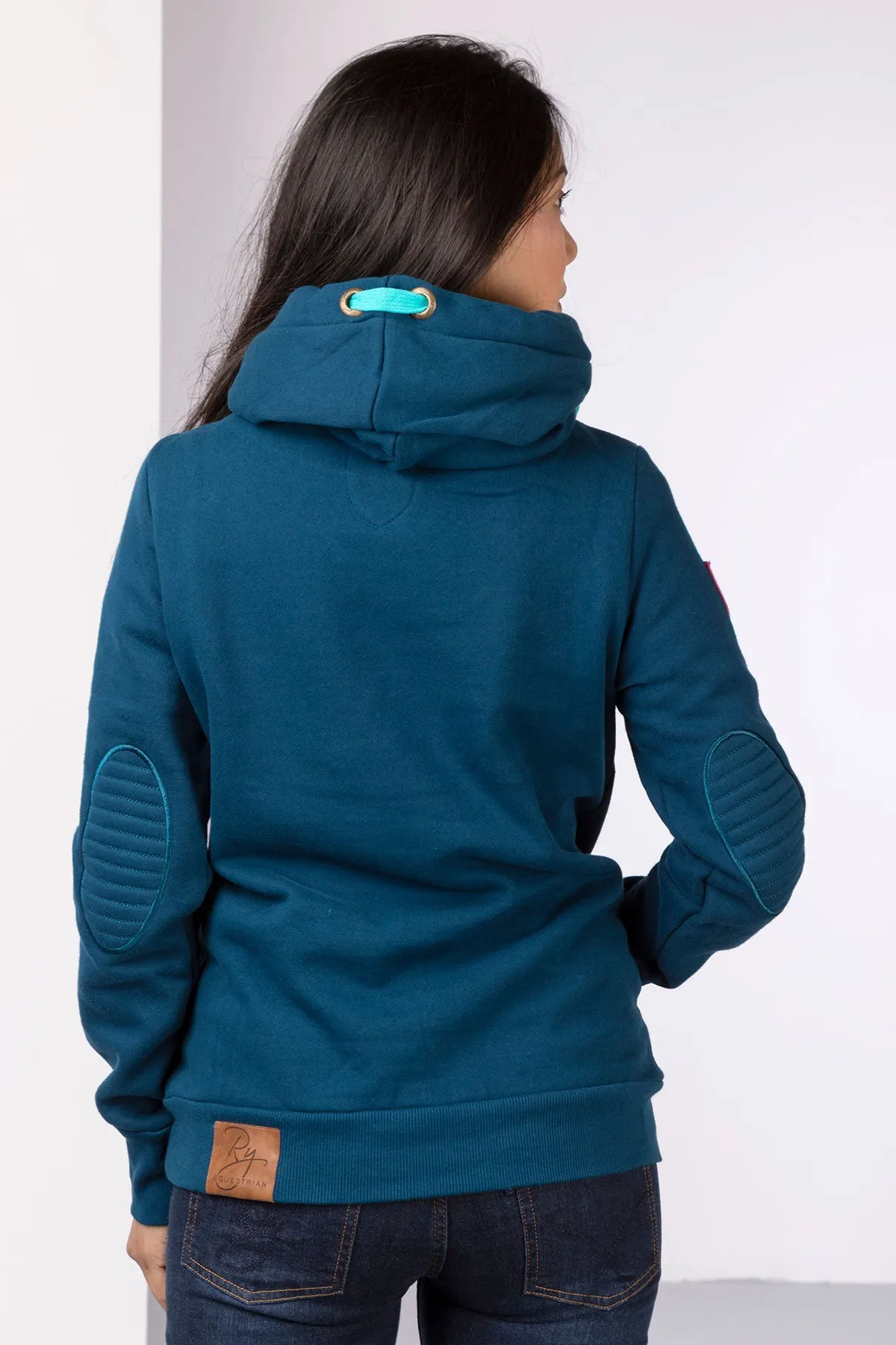 Ladies Cross Neck Hoody