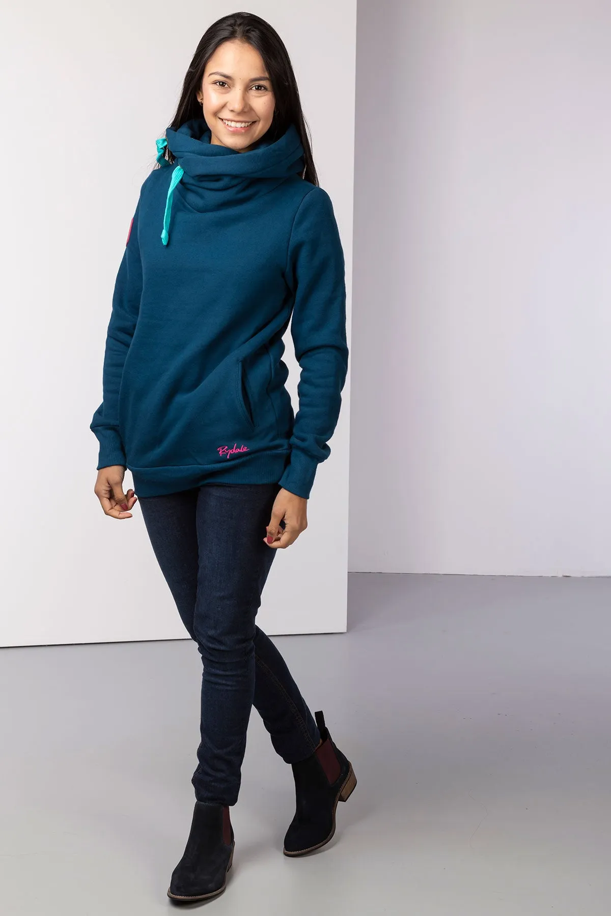 Ladies Cross Neck Hoody