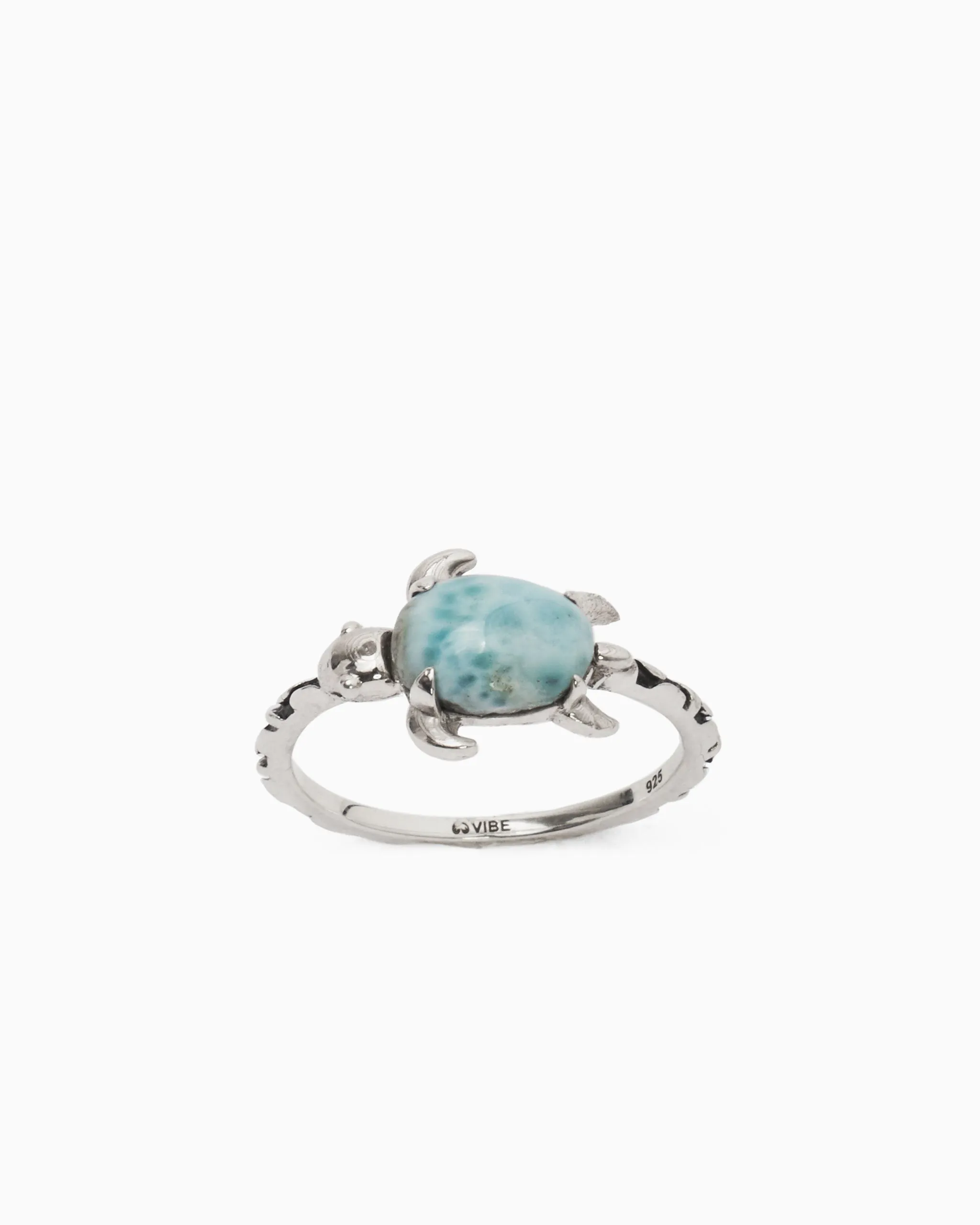 Larimar Turtle Ring