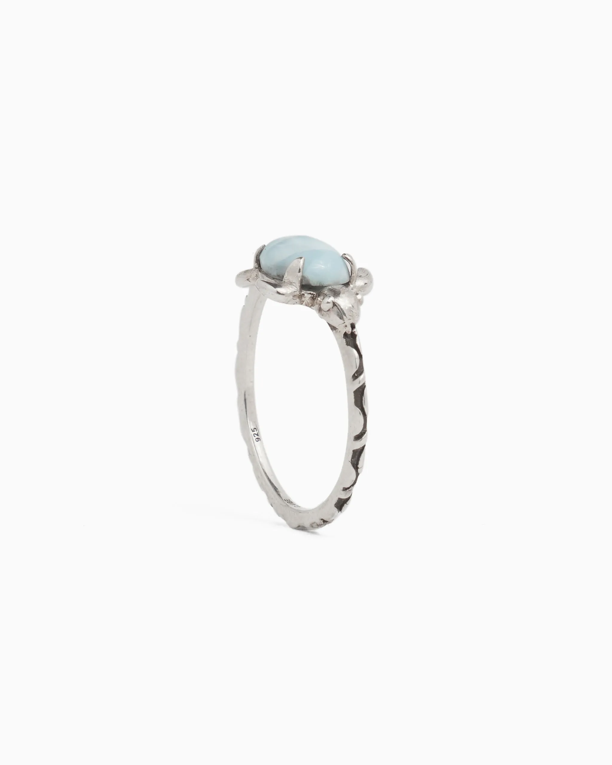 Larimar Turtle Ring