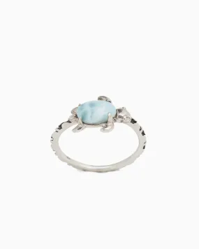 Larimar Turtle Ring