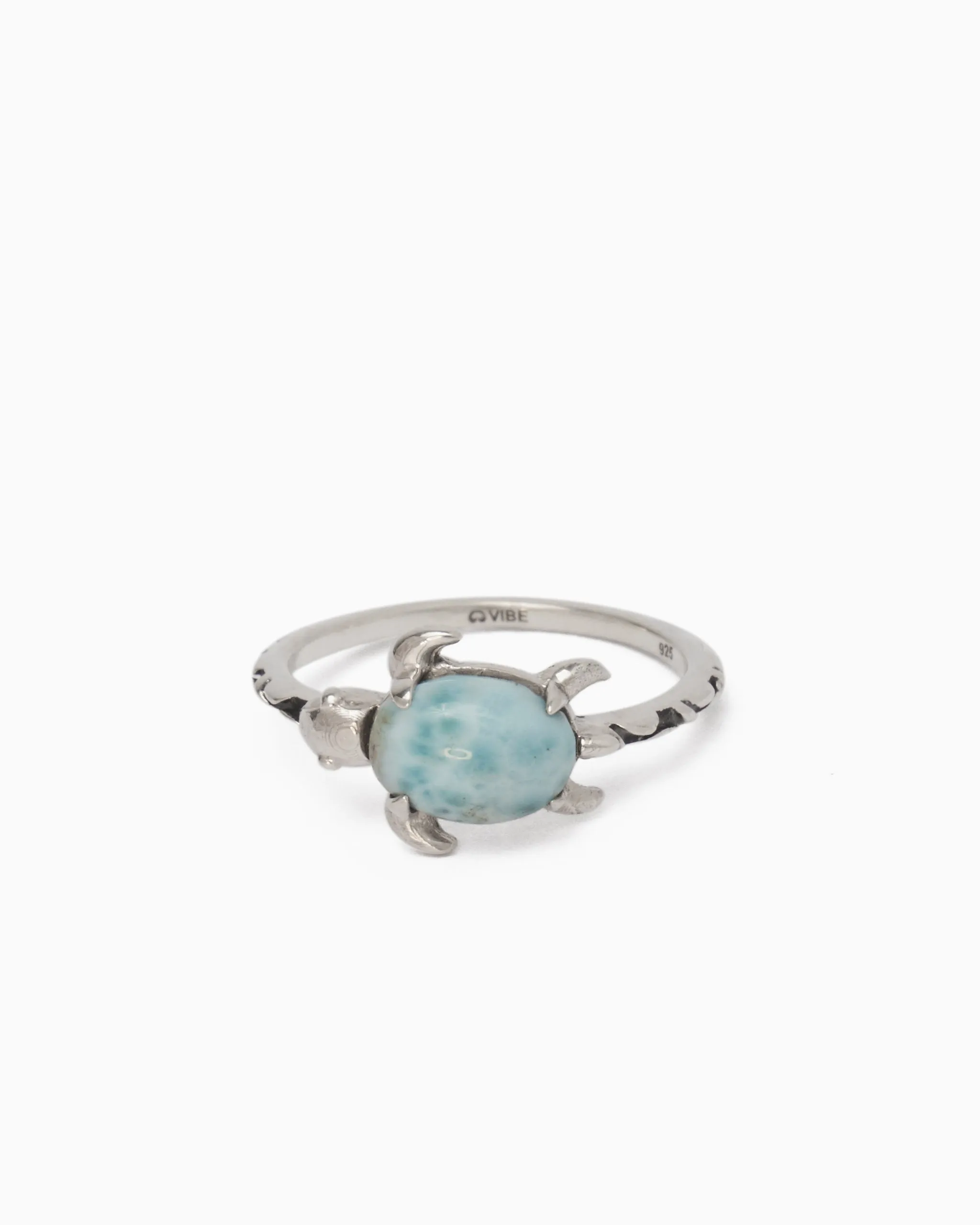 Larimar Turtle Ring