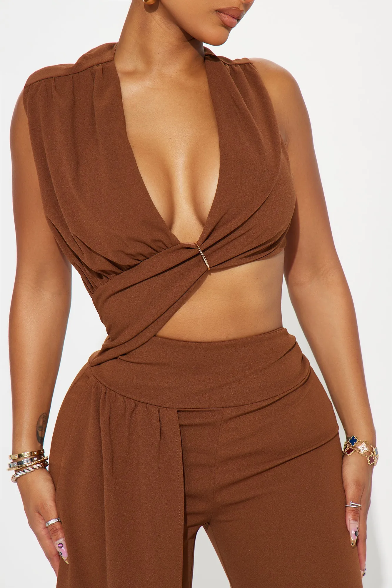 Living Luxe Jumpsuit - Chocolate