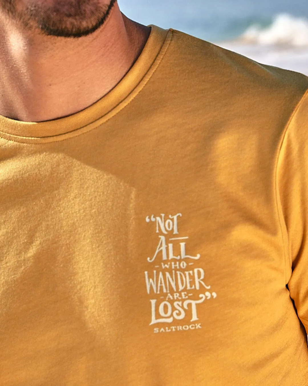 Lost Ships - Mens Short Sleeve T-Shirt - Yellow