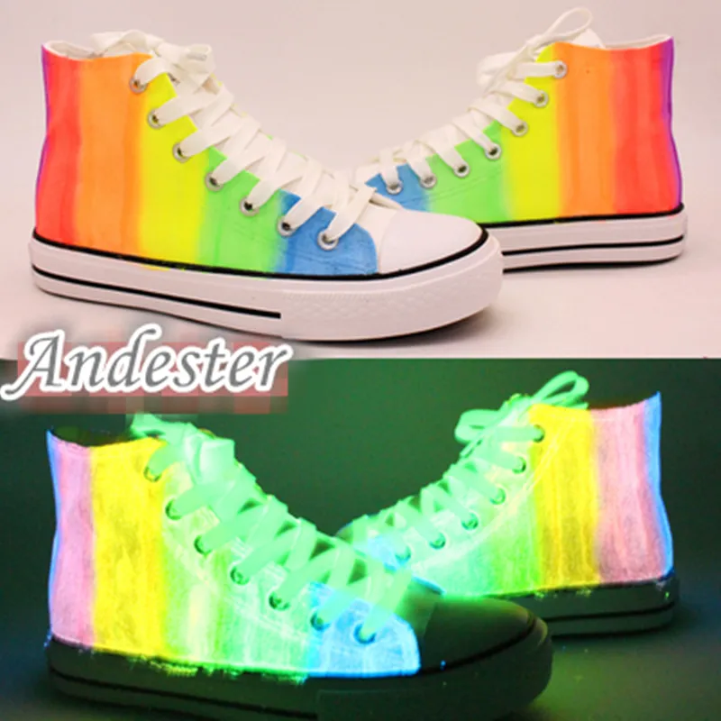 Luminous Hand-painted Canvas Shoes AD11705