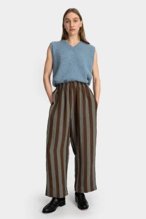 Luna Striped Linen Trousers