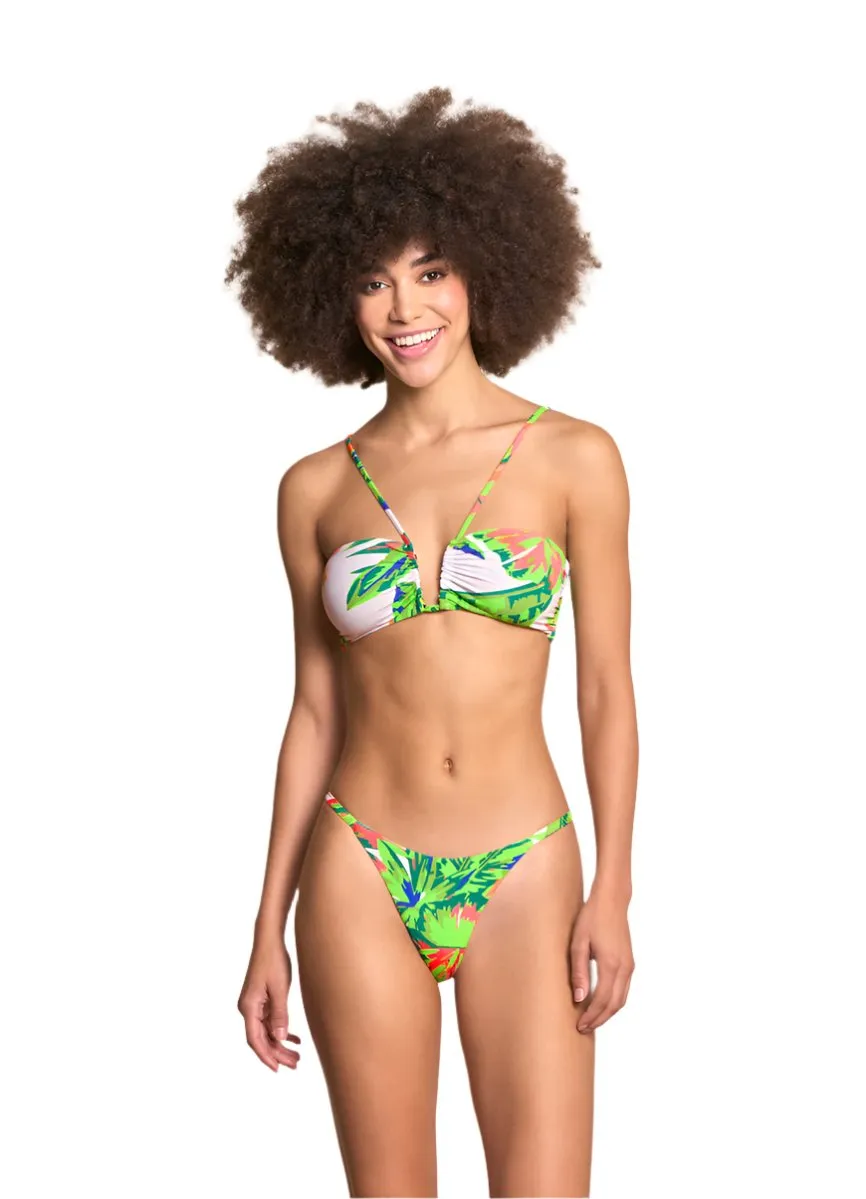 Maaji Greenleaf Micro Midi Single Strap Bikini Bottom