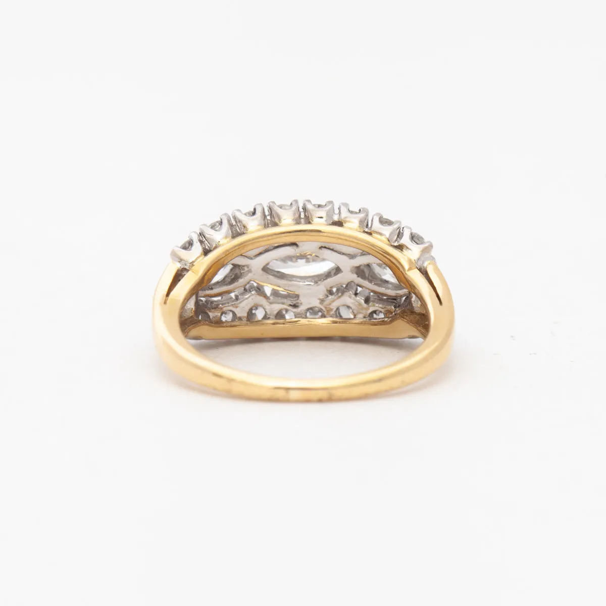 Marquise Diamond Three-Row Band