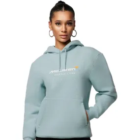 McLaren F1 Women's Core Essentials Logo Hoodie - Papaya/Blue/Black