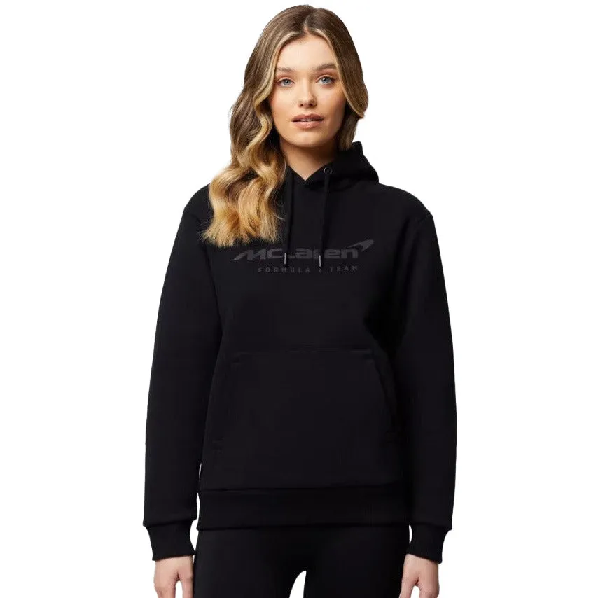 McLaren F1 Women's Core Essentials Logo Hoodie - Papaya/Blue/Black