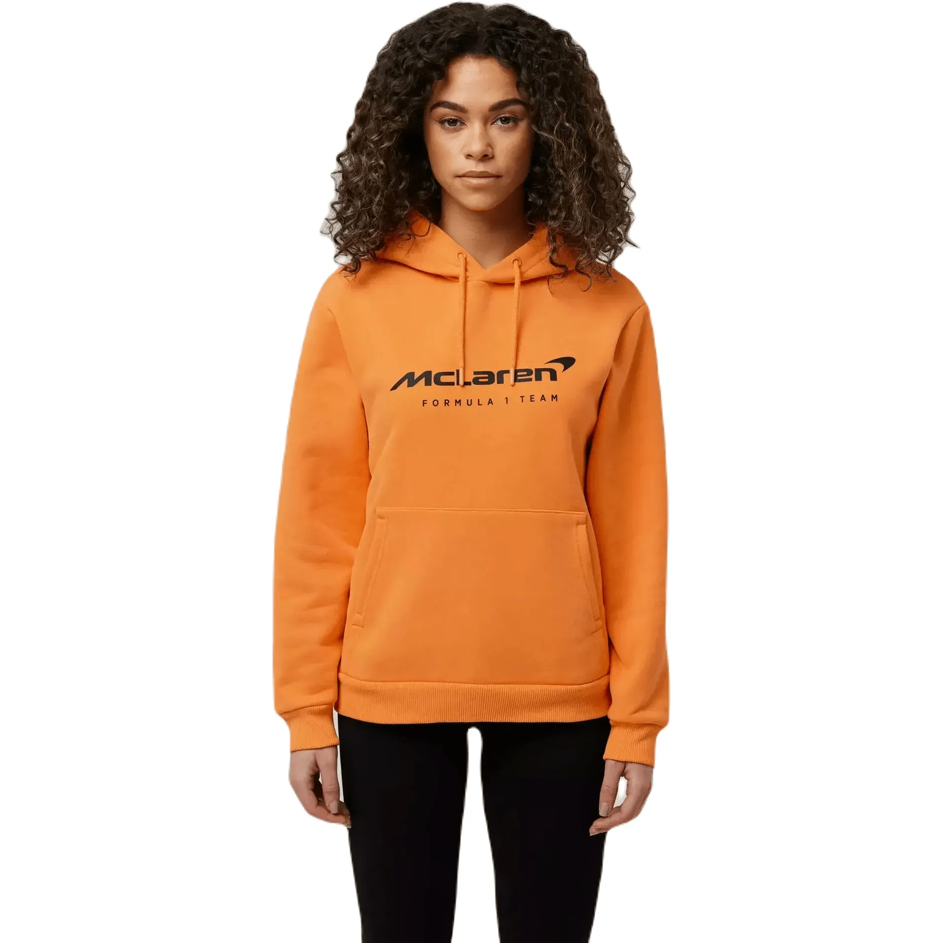 McLaren F1 Women's Core Essentials Logo Hoodie - Papaya/Blue/Black