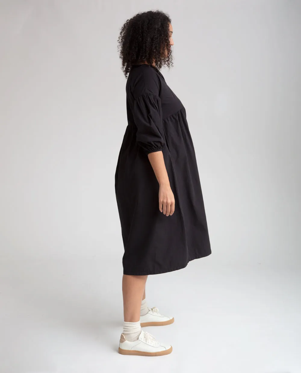 Meilani Organic Cotton Dress In Black