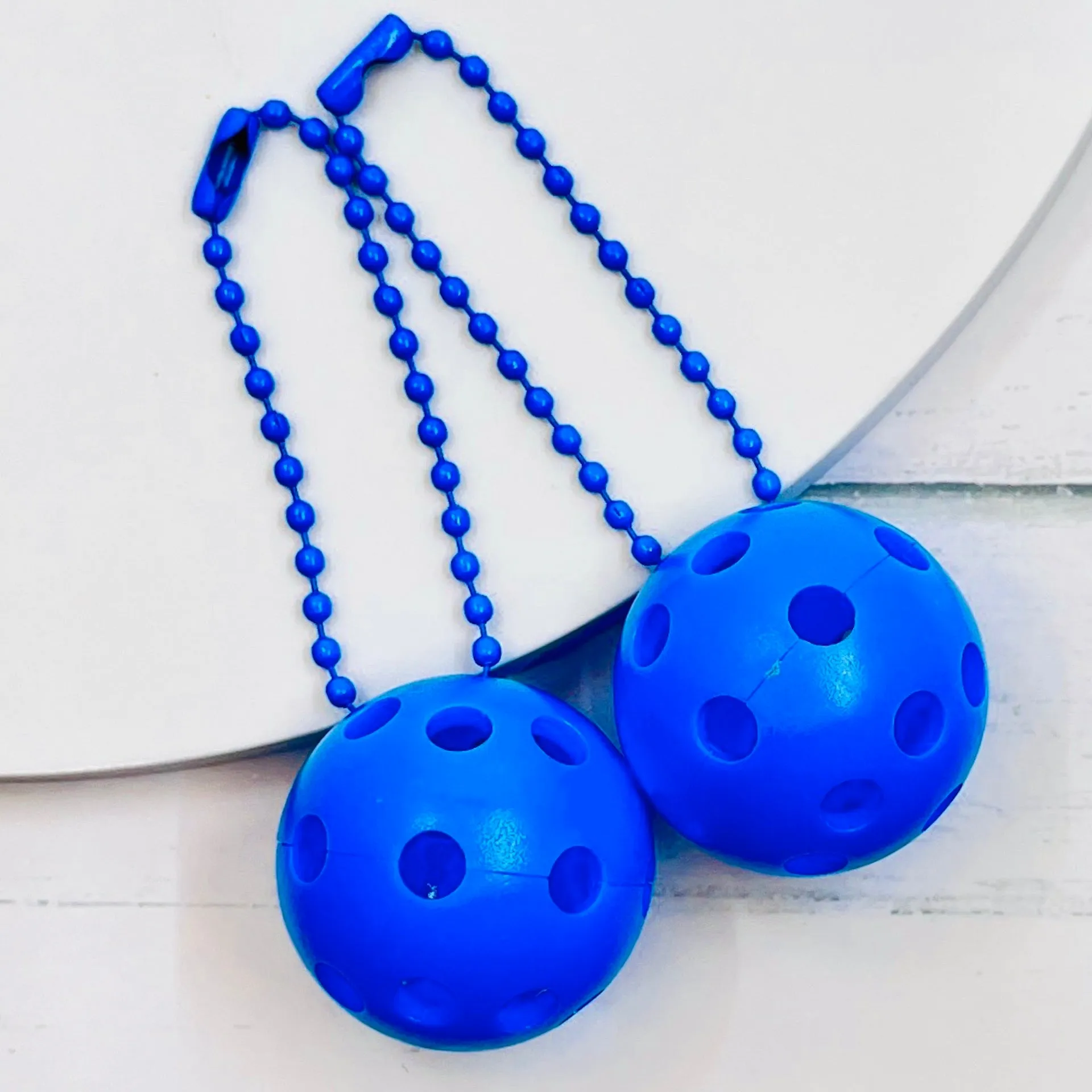 Micro Pickleball Bag Tags (Matching Chains) | Fun Pickleball Gifts