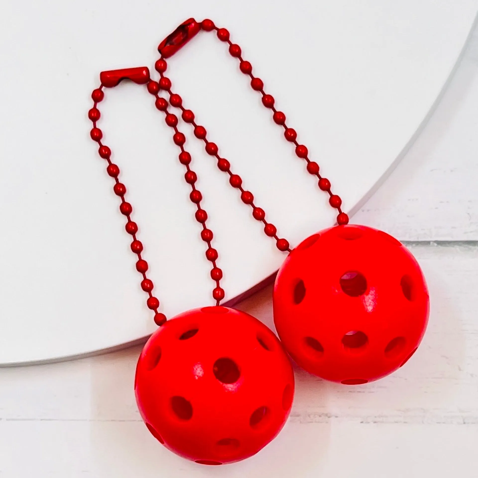 Micro Pickleball Bag Tags (Matching Chains) | Fun Pickleball Gifts