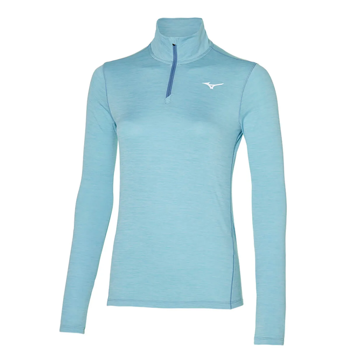 Mizuno Impulse Core Long Sleeve Half-Zip Womens | Milky Blue