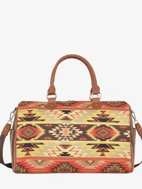 Montana West Aztec Canvas Weekender Bag