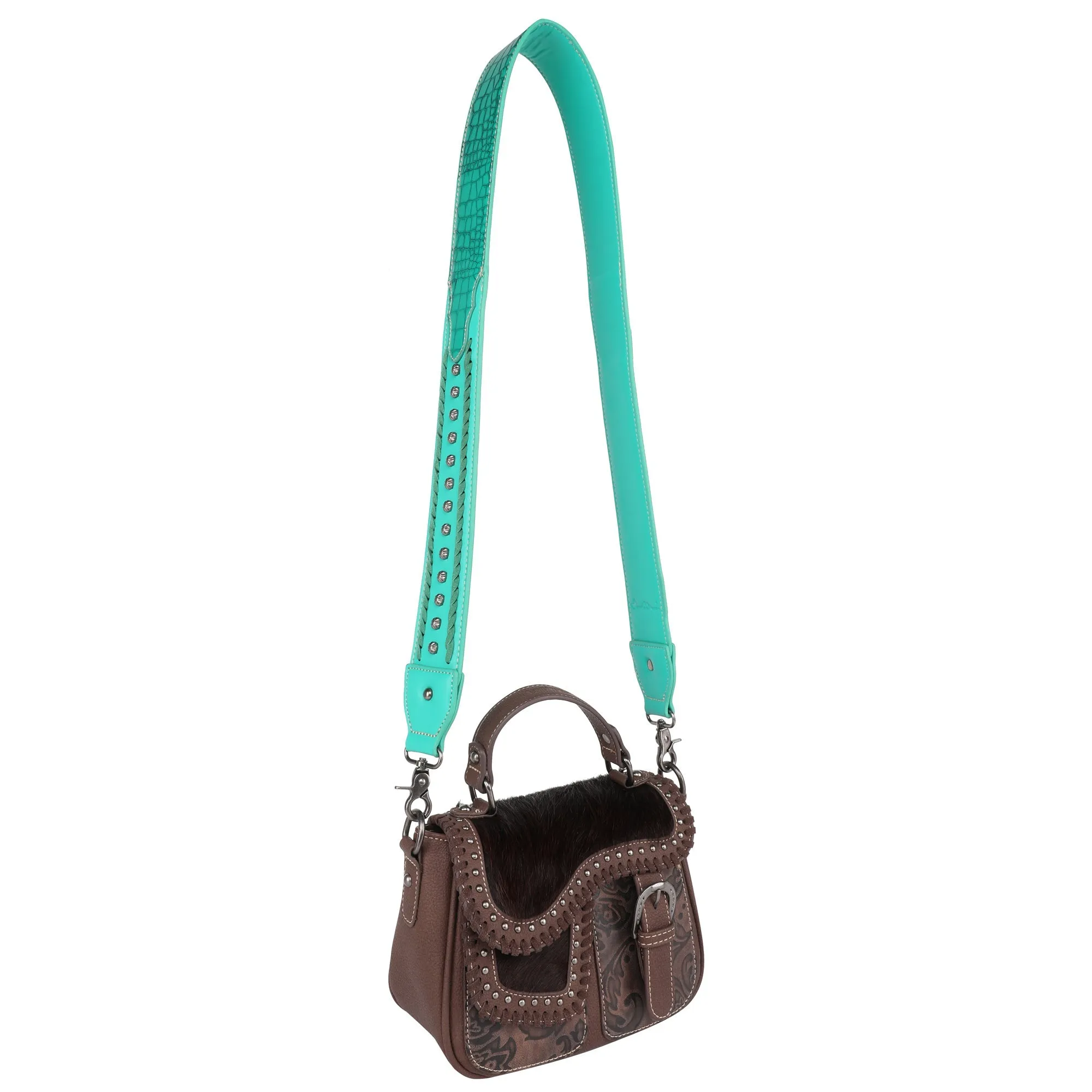 Montana West Western Croc Print Crossbody Shoulder Strap