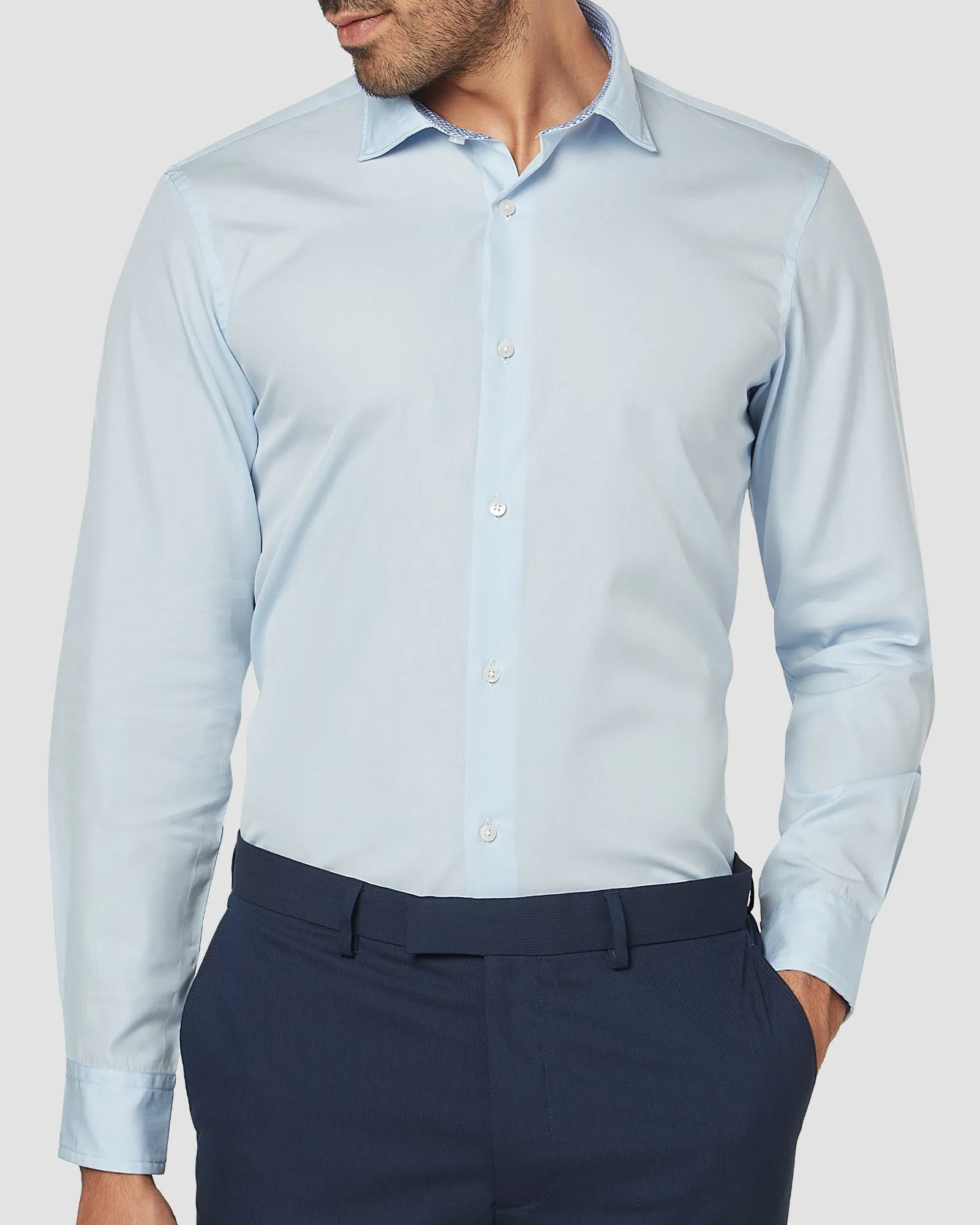 Moonstone Blue Poplin Shirt