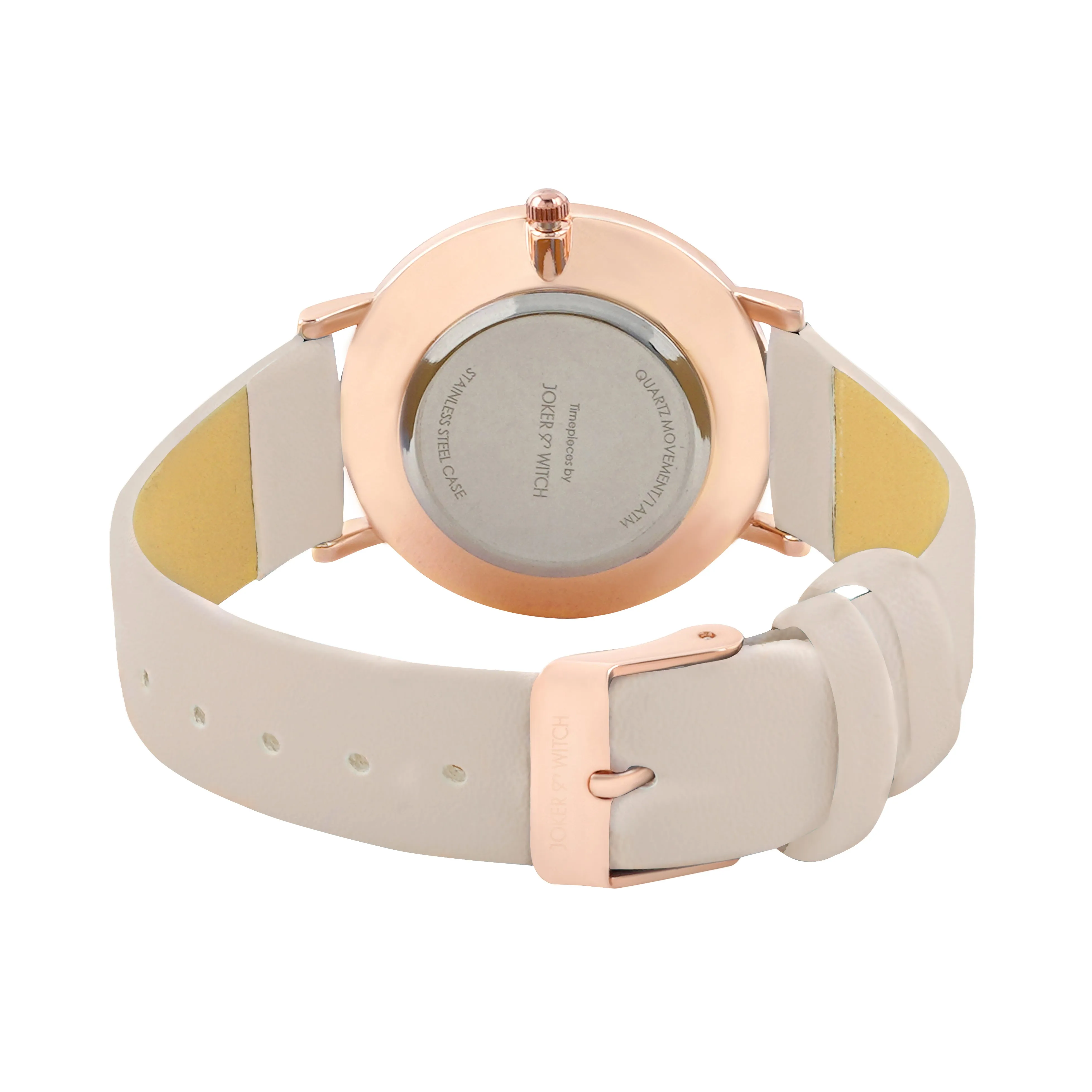 Musky Beige PU Strap Watch