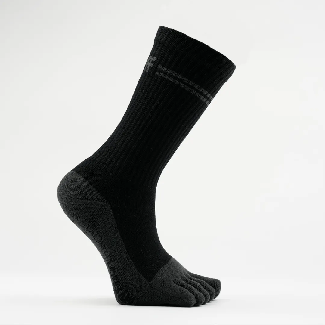 My Foot Function Tåsokker - Crew Length - Black