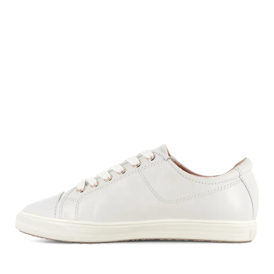 NAT II - WHITE TUMBLED LEATHER